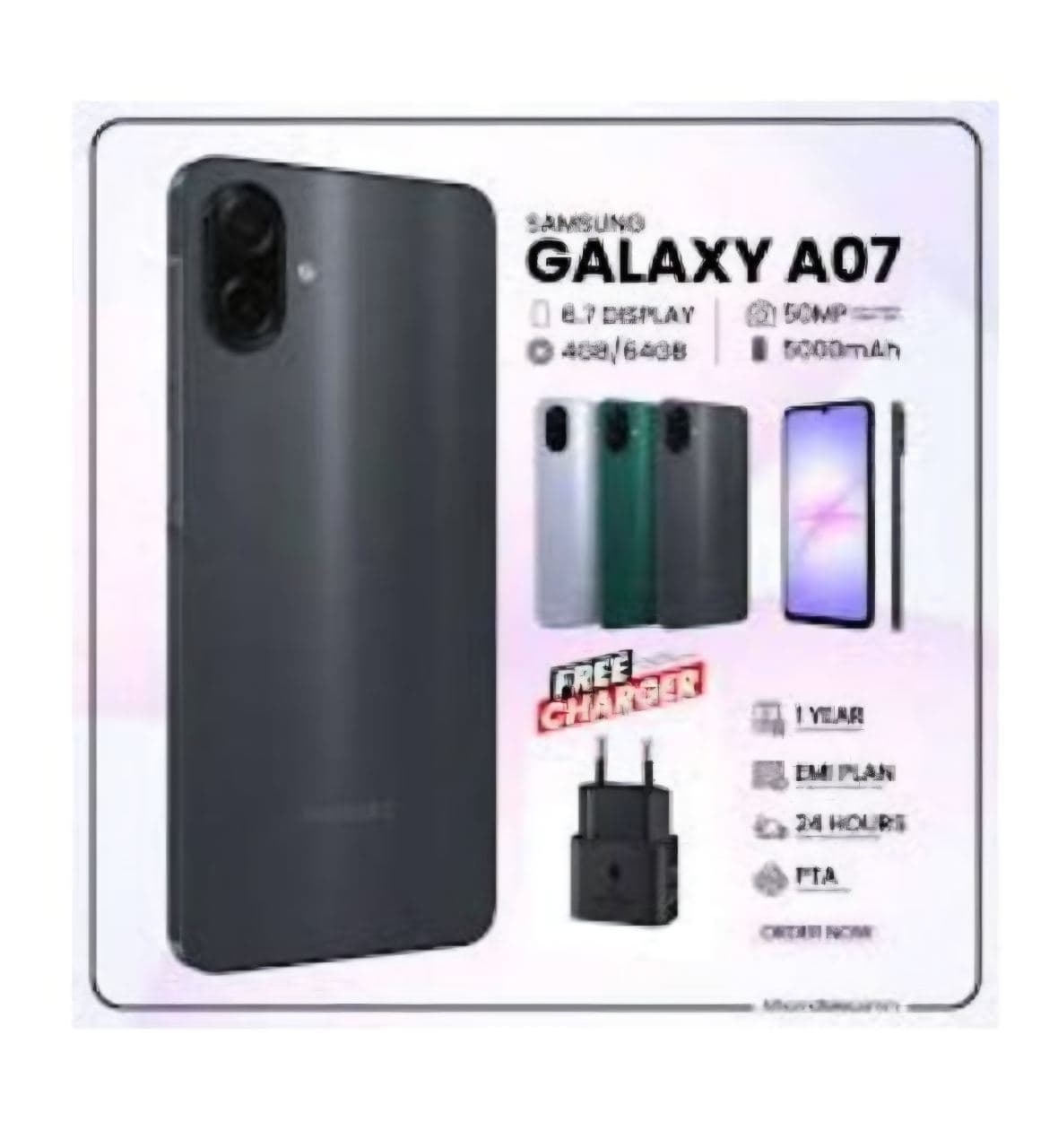 Samsung Galaxy A07 - 128GB + 6GB RAM - 50MP Rear - 8MP Front - 6.7" - 5000 mAh - Black — photo 4