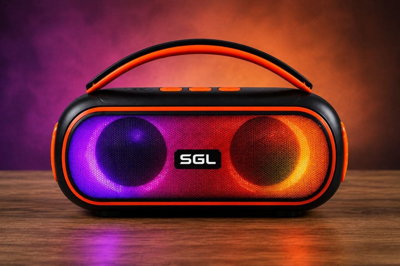 SGL A52-02 Speaker with 8W Output RGB LED Lighting Battery for Outdoor & Home Use — photo 3