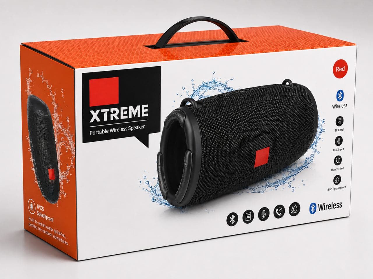 XTREME Portable Wireless Bluetooth Speaker – 3000mAh Battery, Splashproof, 3–6 Hours Playtime — photo 2