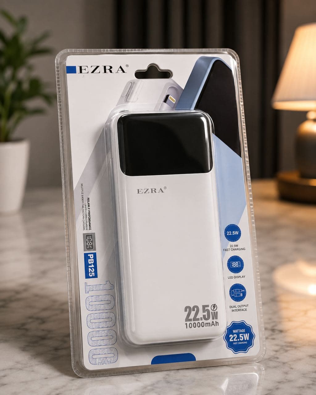 10,000mAh Fast-Charging Power Bank – Digital Display