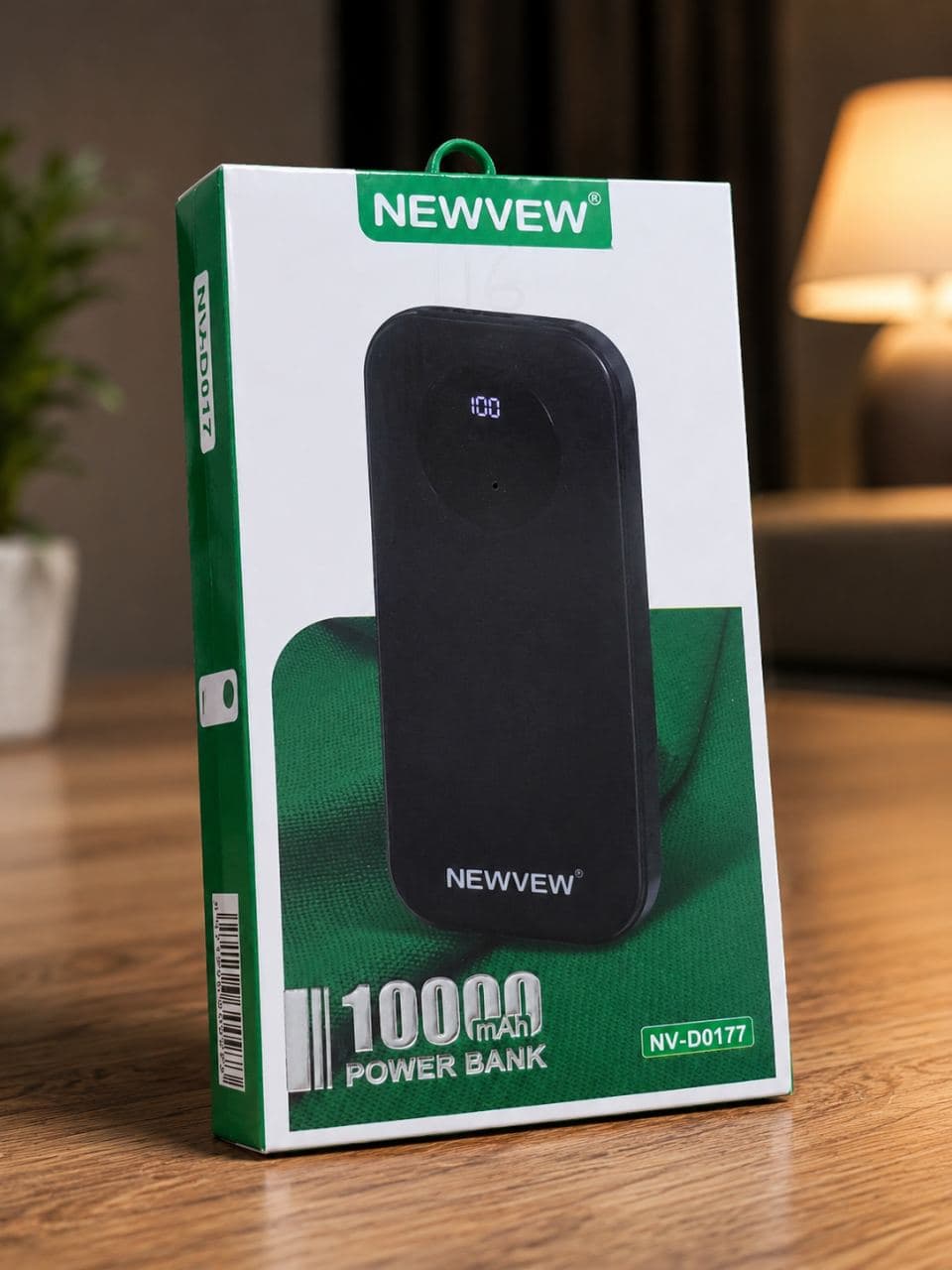 NEWVEW NV-D0177 10,000mAh Power Bank – Digital LED Display, Fast Charging & Dual USB Output — photo 2