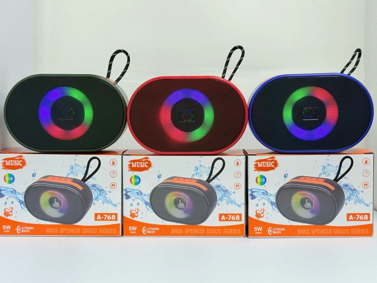Portable Wireless Speaker with LED Portable Mini Speaker with HD Sound — photo 2