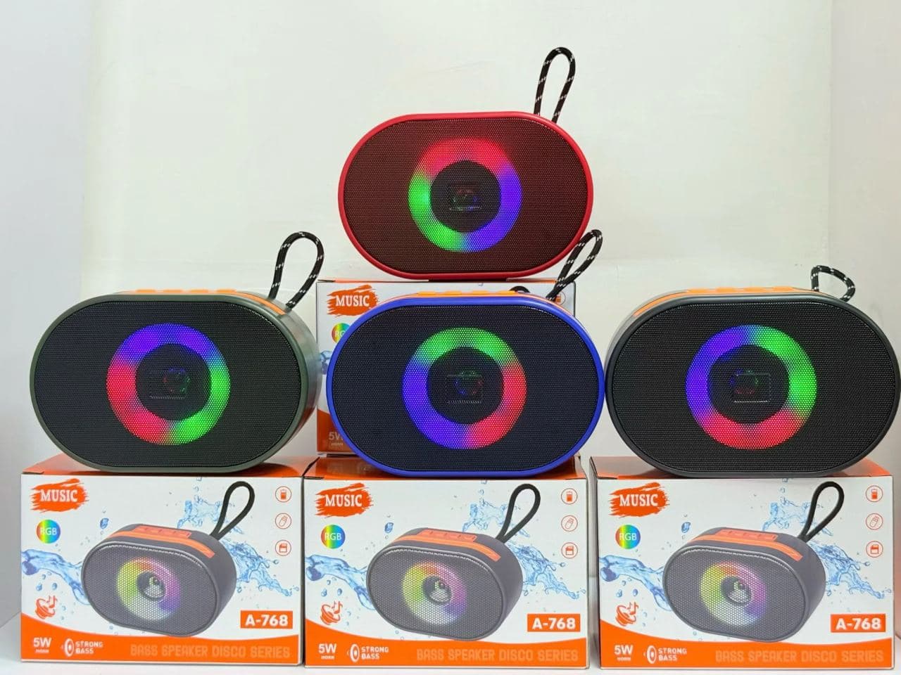 Portable Wireless Speaker with LED Portable Mini Speaker with HD Sound — photo 3