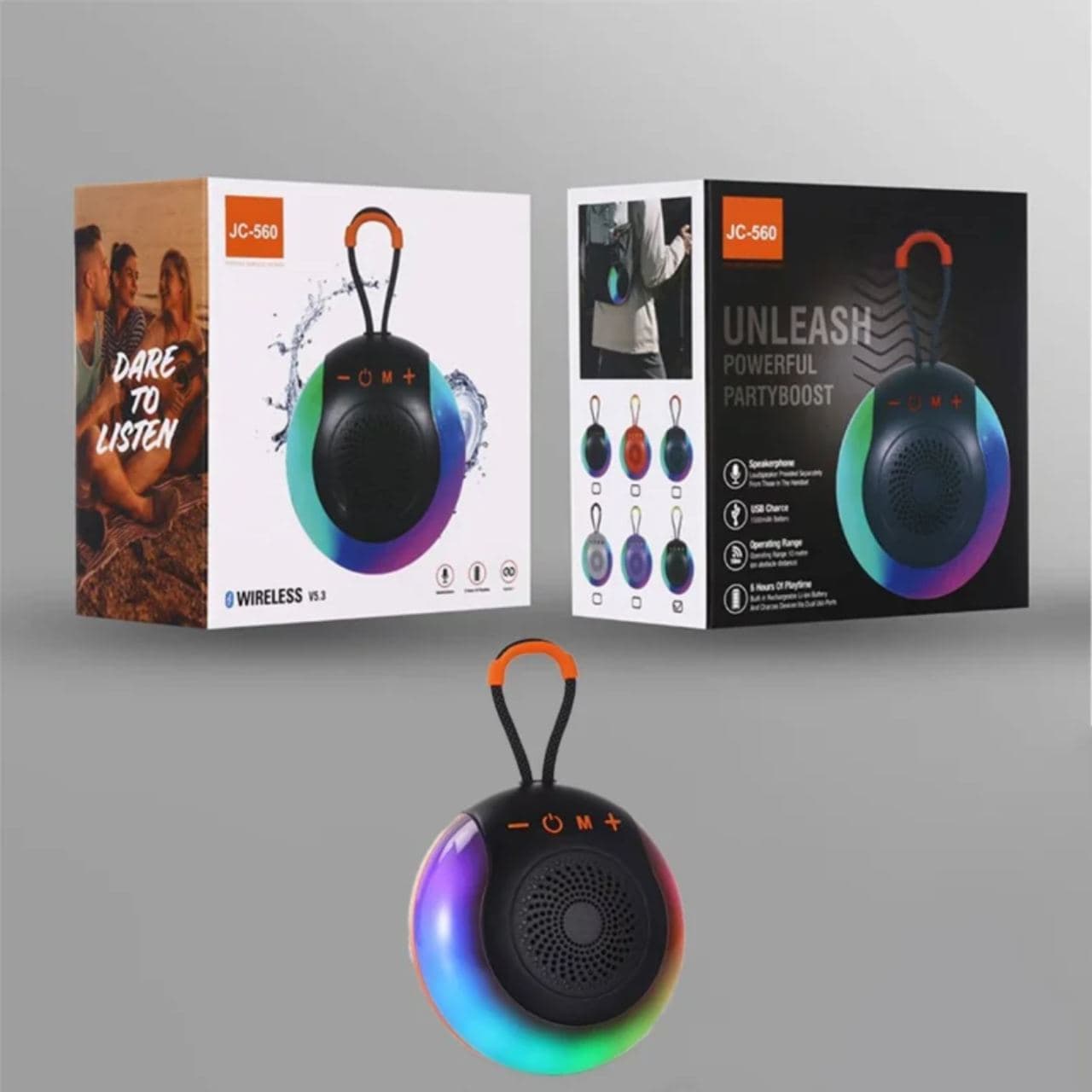 SGL A52-11 Portable Wireless Bluetooth Speaker with RGB LED Lights — photo 2