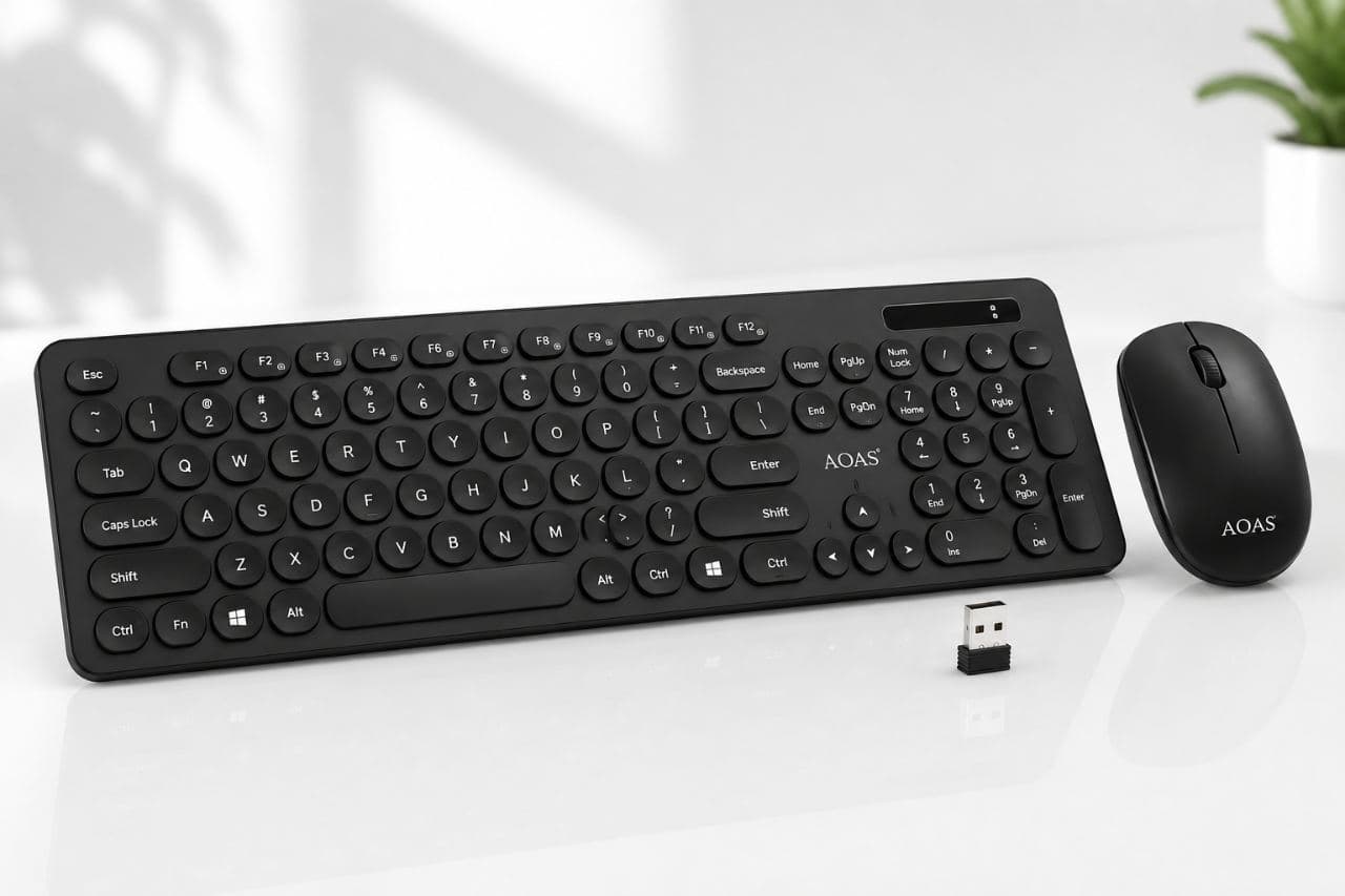 AOAS A-1012 Wireless Keyboard & Mouse Combo