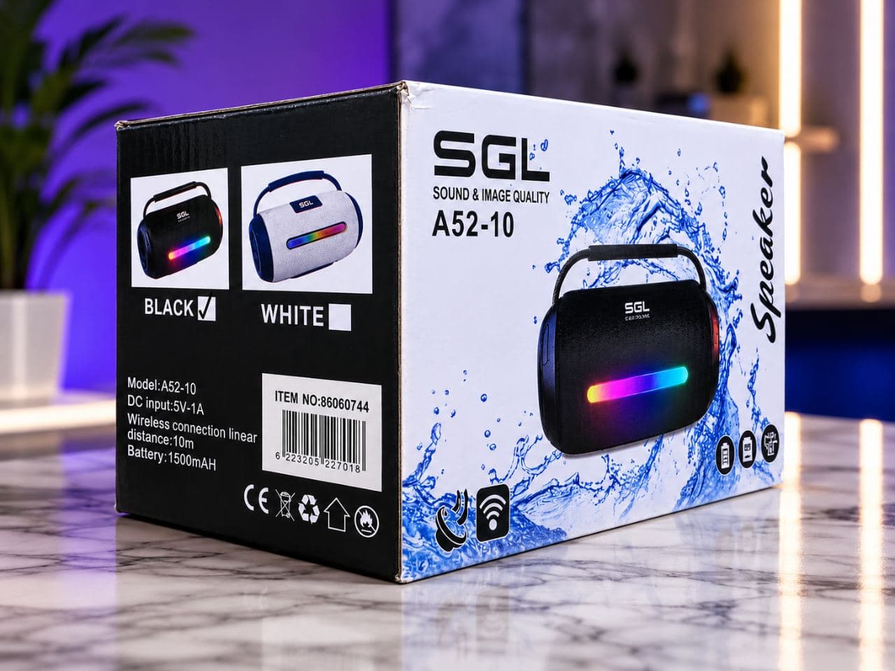 SGL A52-10 Portable Wireless Speaker with RGB Lights — photo 3